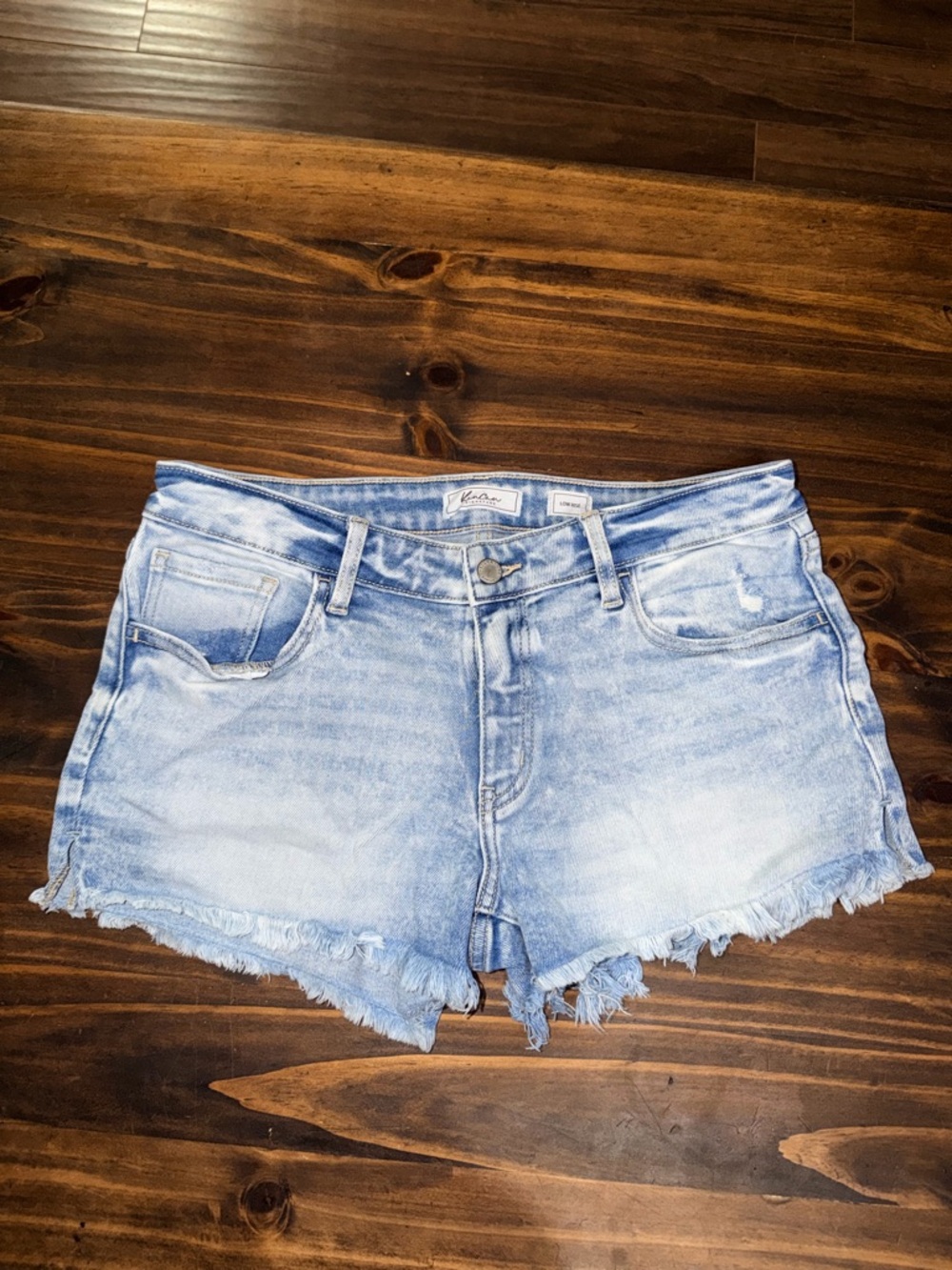 KanCan Light Wash Low Rise Shorts